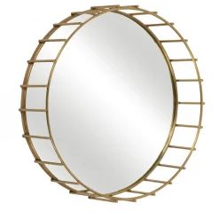 Bronzetto Specchio da parete medio Cage 7