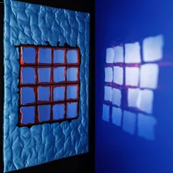 Meritalia Specchio da Parete Mirror 1 Azzurro di Gaetano Pesce