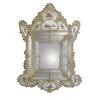 Barbini Specchio da parete Rex con foglia d'oro