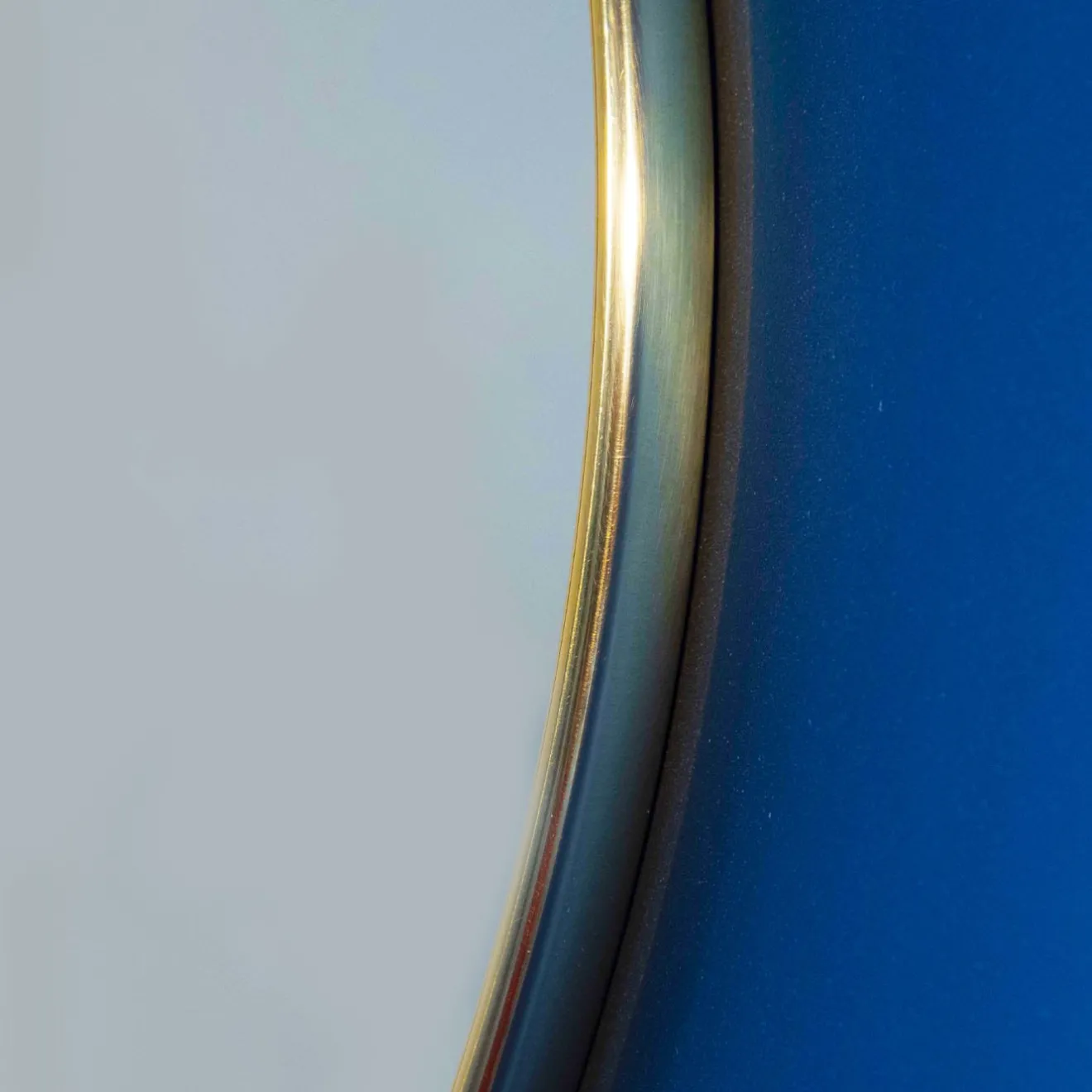 Ghirò Studio Specchio da parete Undulate Satin Blue