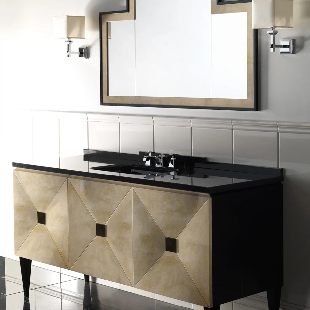 Devon&Devon Specchio da parete Vogue 2 oro