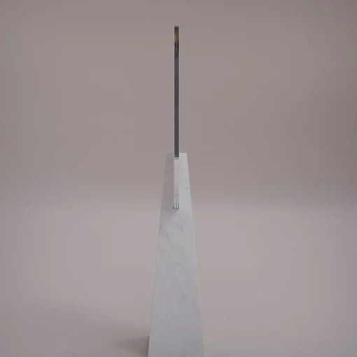 Carcino Design Specchio da tavolo Ophelia Bianco Carrara