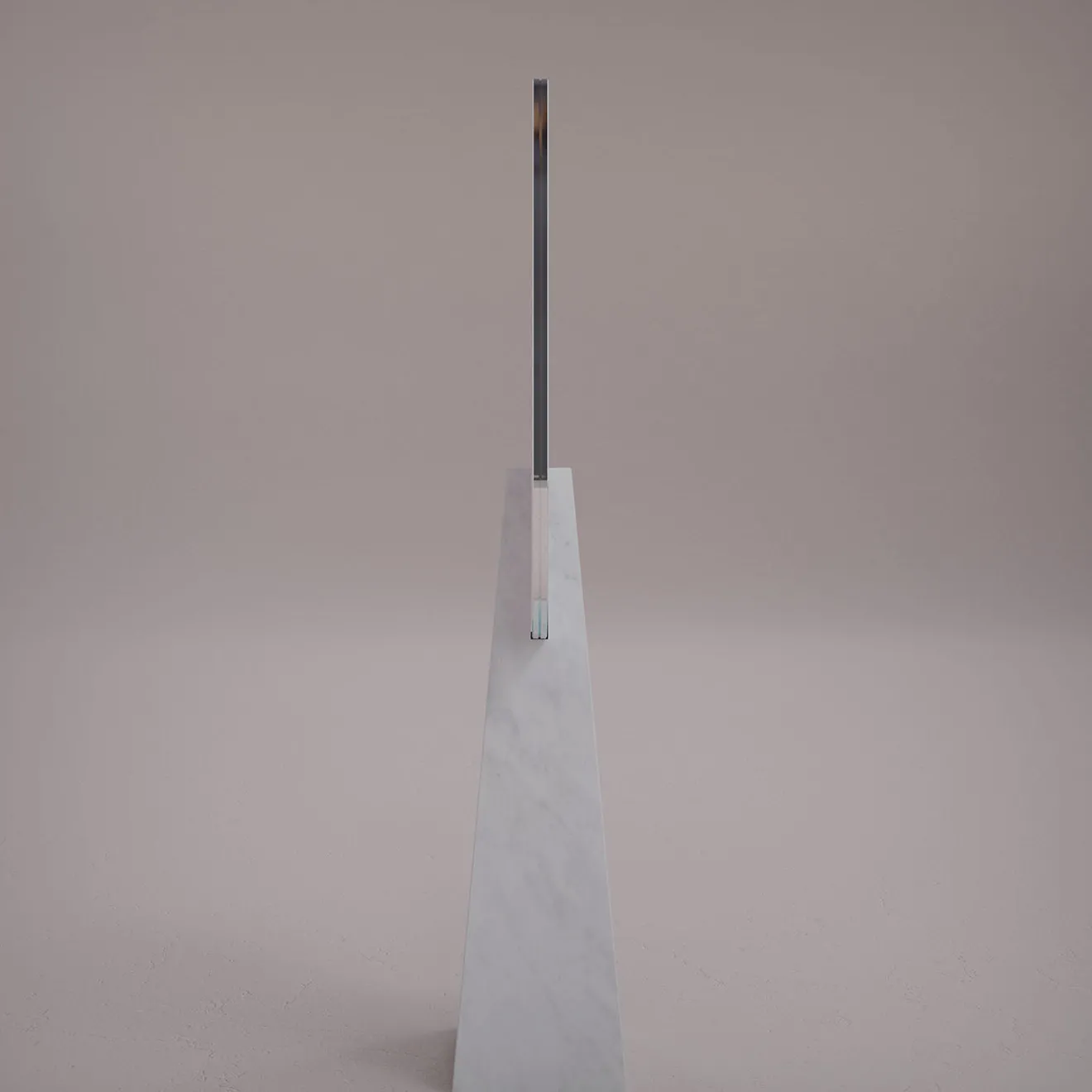 Carcino Design Specchio da tavolo Ophelia Bianco Carrara