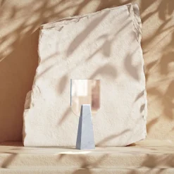 Carcino Design Specchio da tavolo Ophelia Bianco Carrara
