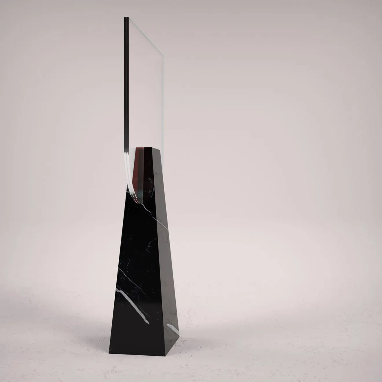 Carcino Design Specchio da tavolo Ophelia Black Marquina