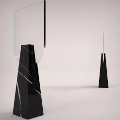 Carcino Design Specchio da tavolo Ophelia Black Marquina