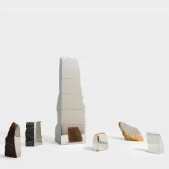 Delvis Unlimited Specchio da terra Immersione in marmo Rouge du Roi