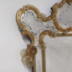 Fratelli Tosi Specchio in vetro di Murano Nettuno Gold di