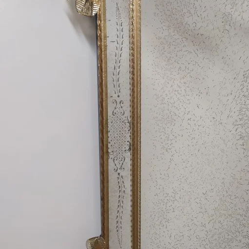 Fratelli Tosi Specchio in vetro di Murano Nettuno Gold di