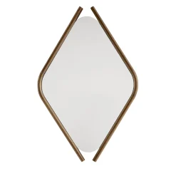 Morica Design Specchio medio Wood Eye con cornice in noce massiccio
