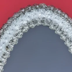 Fratelli Tosi Specchio ovale in vetro di Murano Roseto