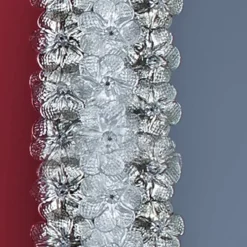 Fratelli Tosi Specchio ovale in vetro di Murano Roseto