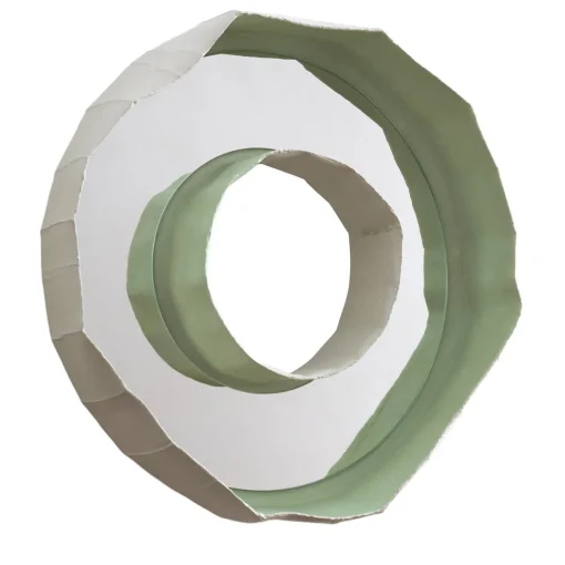 Paola Paronetto Specchio Reflections Ring Aura 50 Bianco e Verde