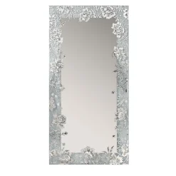 Melting Mirrors Specchio rettangolare da parete Lysiane argento