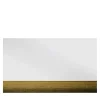 Disain 1971 Specchio Rettangolare Orizzonte Decorato con Resina Spatolata Oro