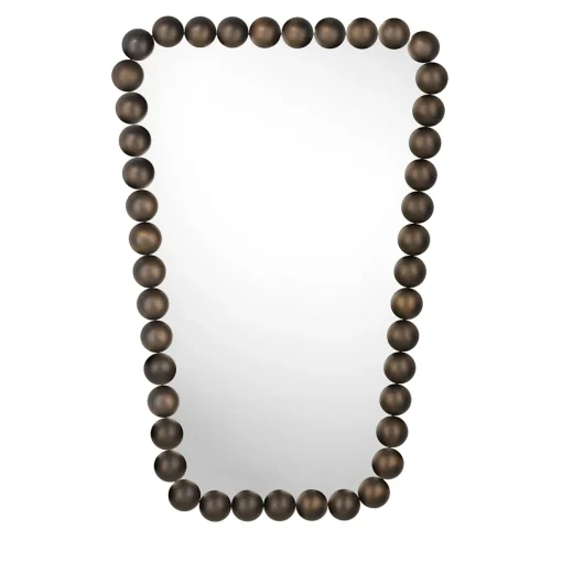 Ghidini 1961 Specchio trapezoidale in bronzo Gioiello di Nika Zupanc