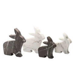 Kimano Statuetta bianca di grandi dimensioni del coniglietto di Alessandra Grasso