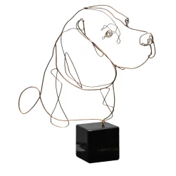 Profilo Statuetta di bronzo Beagle