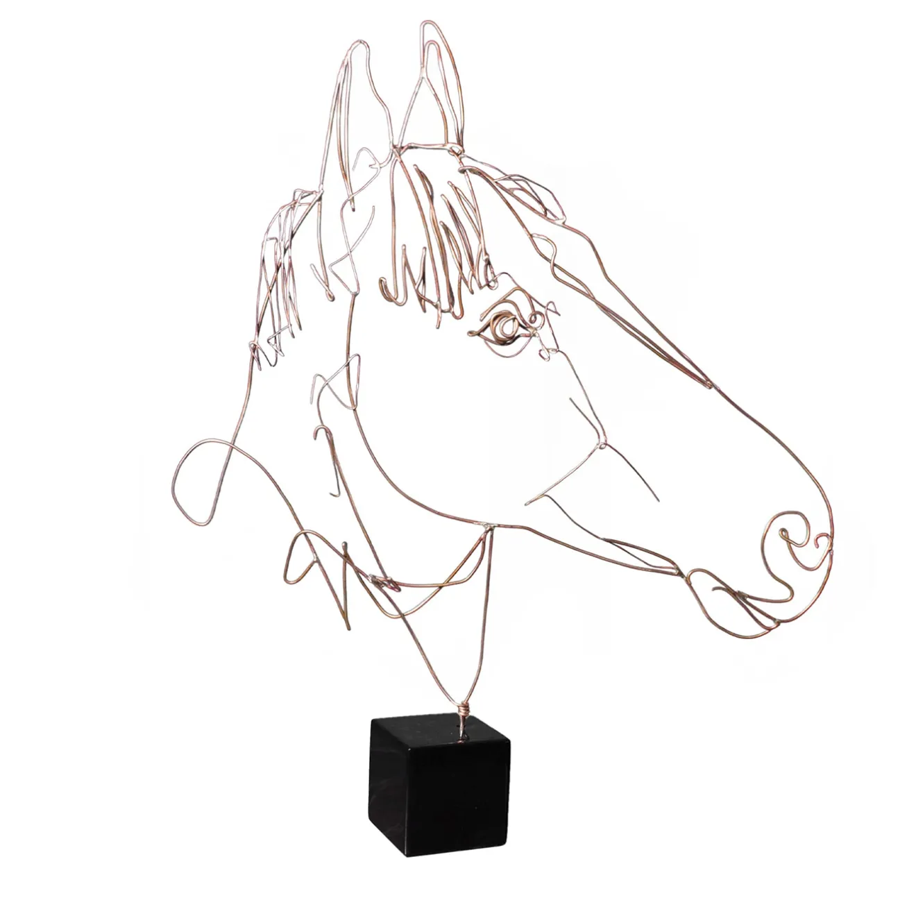 Profilo Statuetta di cavallo in bronzo