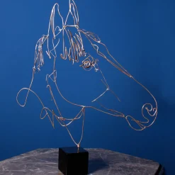 Profilo Statuetta di cavallo in bronzo