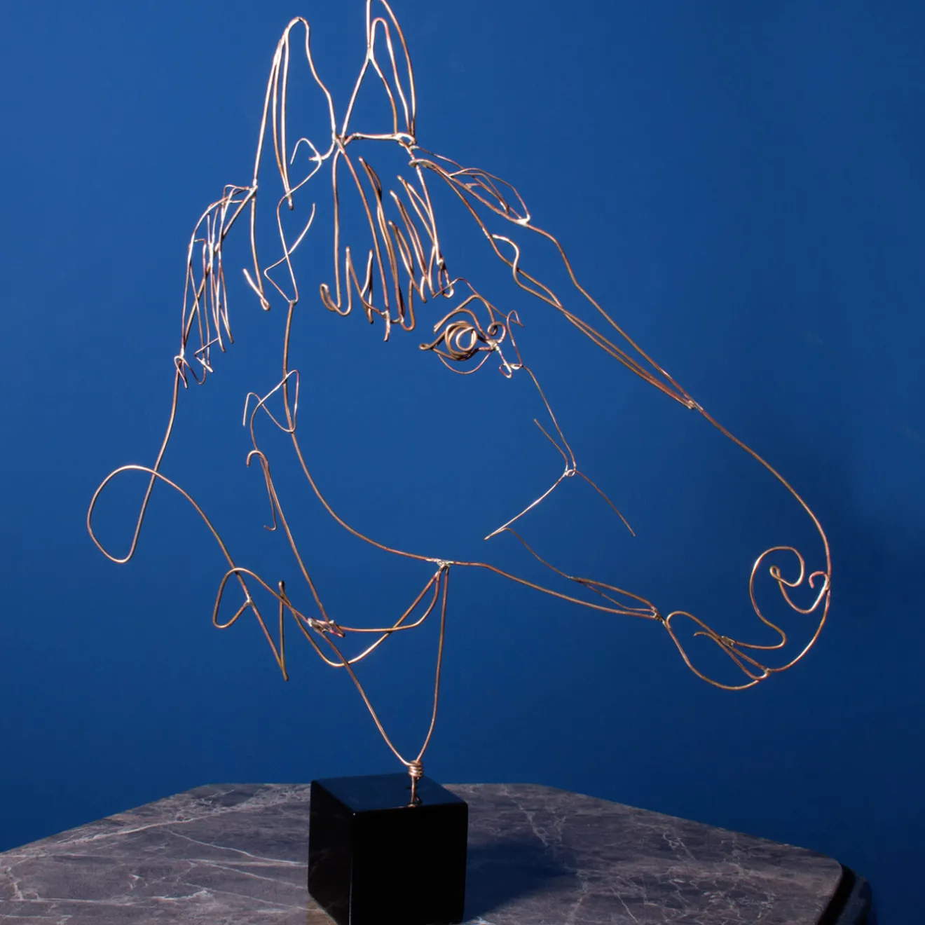 Profilo Statuetta di cavallo in bronzo
