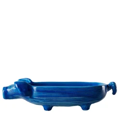 Bitossi Ceramiche Statuetta maialino blu Boletto di Aldo Londi
