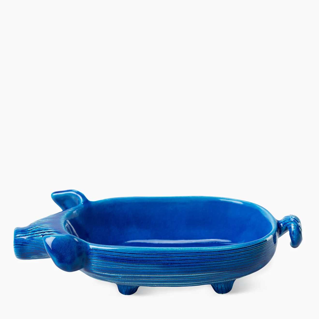 Bitossi Ceramiche Statuetta maialino blu Boletto di Aldo Londi