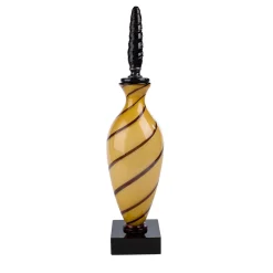 Officine di Murano 1295 Stmatbott Bottiglia nera e gialla