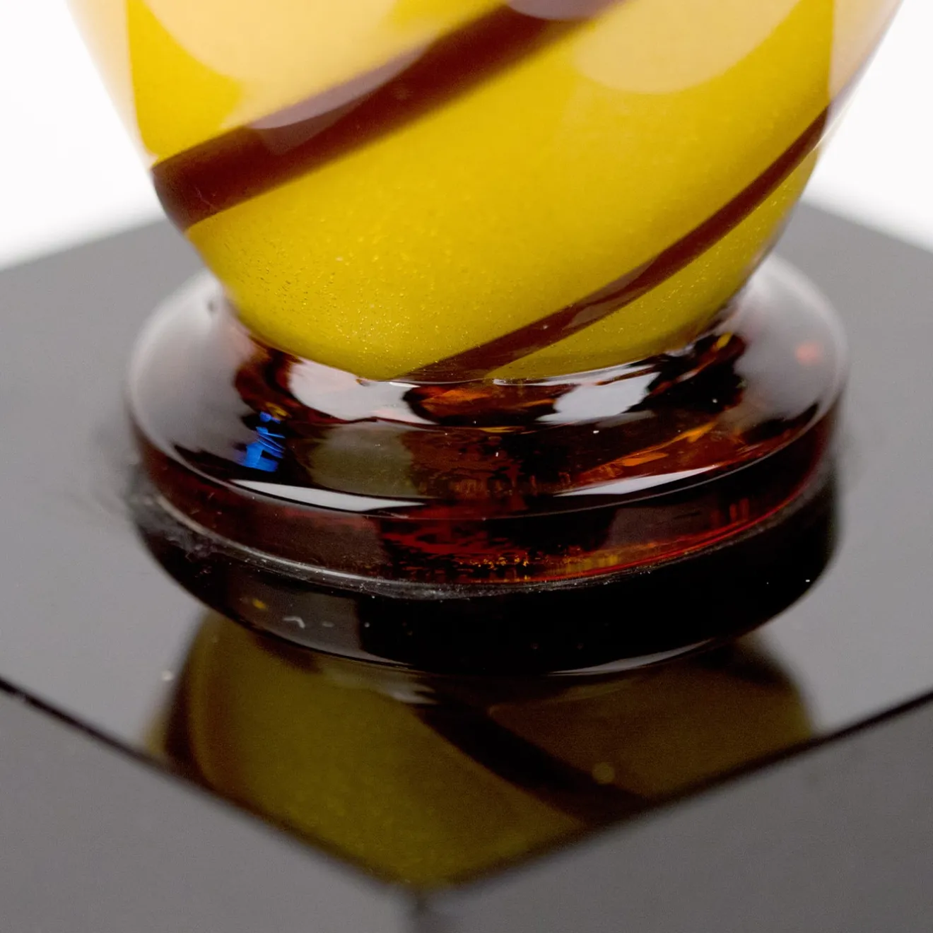 Officine di Murano 1295 Stmatbott Bottiglia nera e gialla