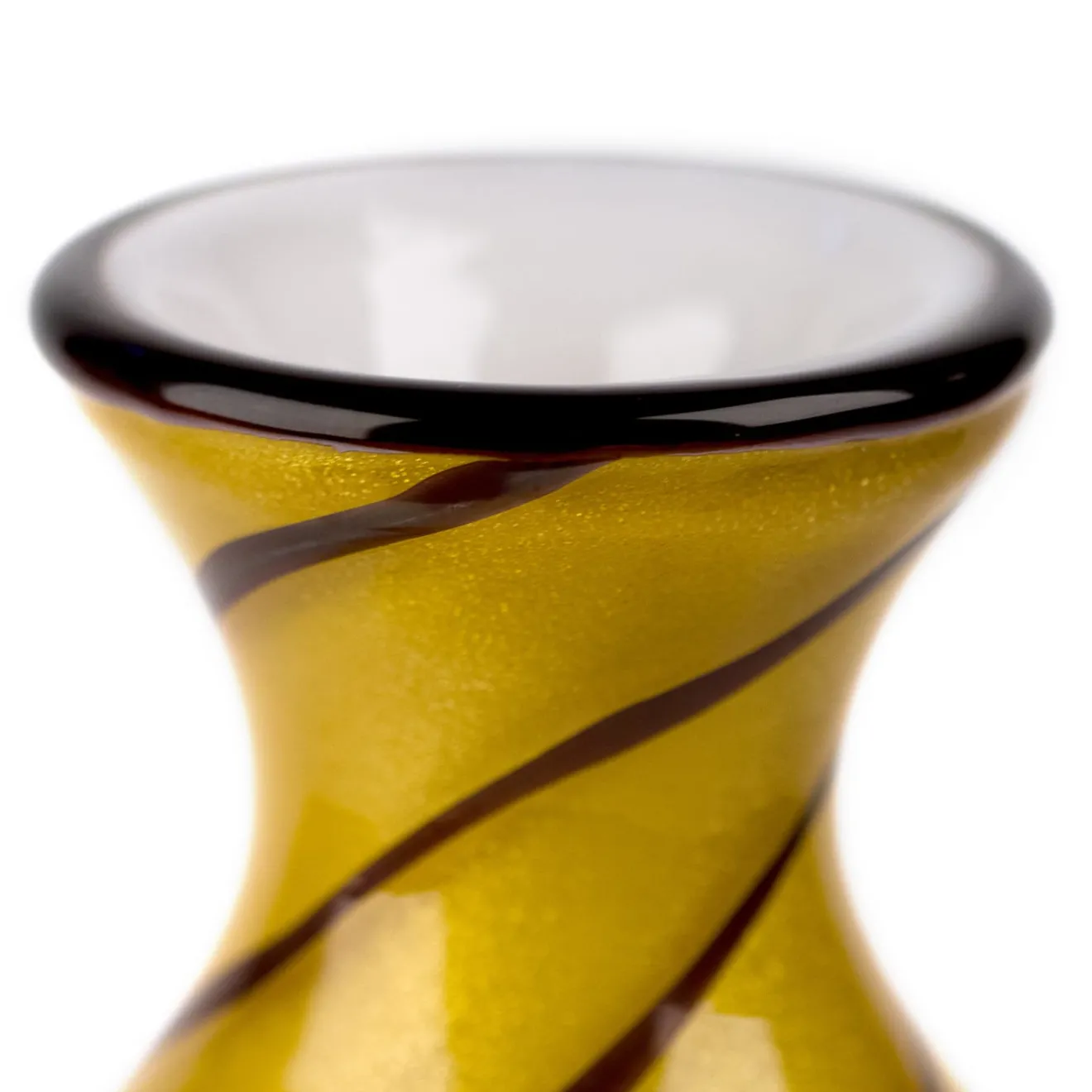 Officine di Murano 1295 Stmatbott Bottiglia nera e gialla