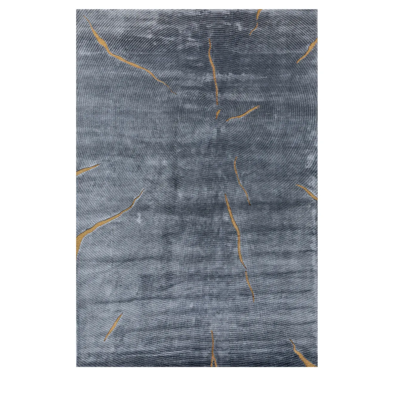 Jaipur Rugs Tappeto Annodato a Mano Azure Abyss Skyline Blu e Blu Marino
