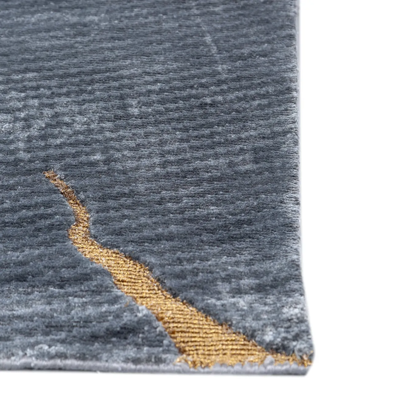Jaipur Rugs Tappeto Annodato a Mano Azure Abyss Skyline Blu e Blu Marino