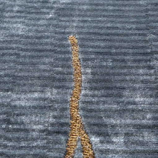 Jaipur Rugs Tappeto Annodato a Mano Azure Abyss Skyline Blu e Blu Marino