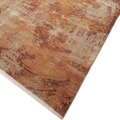 Jaipur Rugs Tappeto Annodato a Mano Dreamy Desire Rosso Arancio e Rosso Arancio