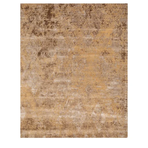 Jaipur Rugs Tappeto Annodato a Mano Neutral Blooms Argento e Pesca Chiaro