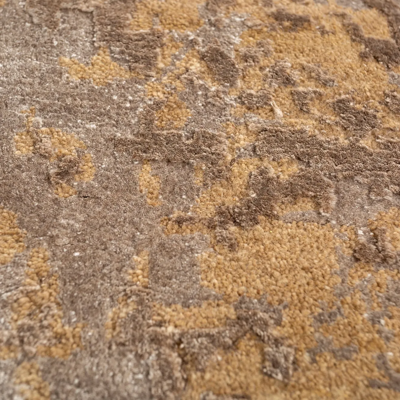 Jaipur Rugs Tappeto Annodato a Mano Neutral Blooms Argento e Pesca Chiaro