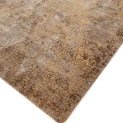 Jaipur Rugs Tappeto Annodato a Mano Neutral Blooms Argento e Pesca Chiaro