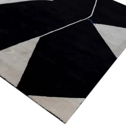 Jaipur Rugs Tappeto Cross Section Ebony White di Keith Pillow da Daaa Haus