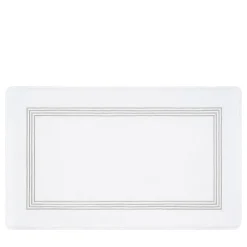 Verderoccia Tappeto da bagno Four Generations bianco e grigio chiaro