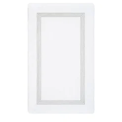 Verderoccia Tappeto da bagno Four Generations bianco e grigio chiaro