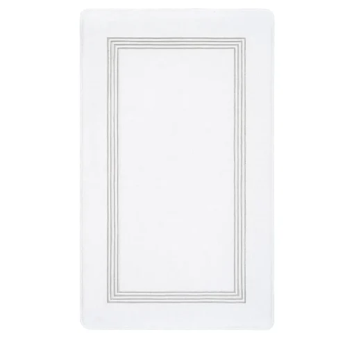 Verderoccia Tappeto da bagno Four Generations bianco e grigio chiaro