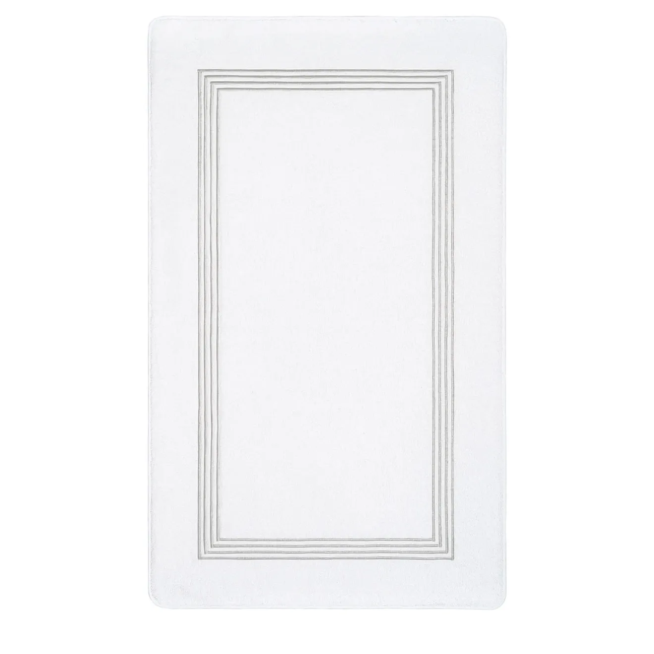 Verderoccia Tappeto da bagno Four Generations bianco e grigio chiaro