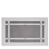 Verderoccia Tappeto da bagno Pompidou in stile geometrico bianco e grigio