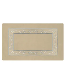 Verderoccia Tappeto da bagno Roma beige e bianco azzurro