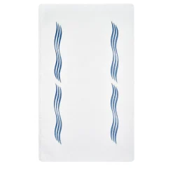 Verderoccia Tappeto da bagno Tuffo bianco e blu Assisi