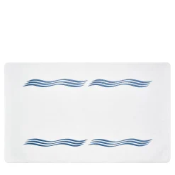 Verderoccia Tappeto da bagno Tuffo bianco e blu Assisi