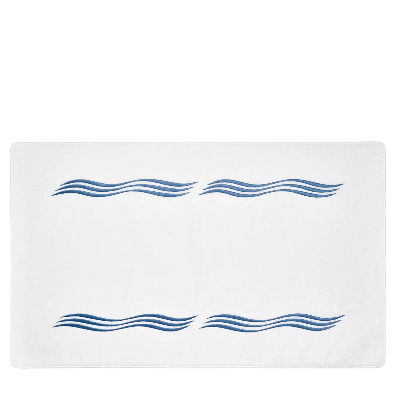 Verderoccia Tappeto da bagno Tuffo bianco e blu Assisi