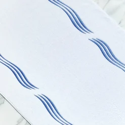 Verderoccia Tappeto da bagno Tuffo bianco e blu Assisi