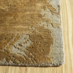 Jaipur Rugs Tappeto Free Verse annodato a mano in grigio argento e cumino