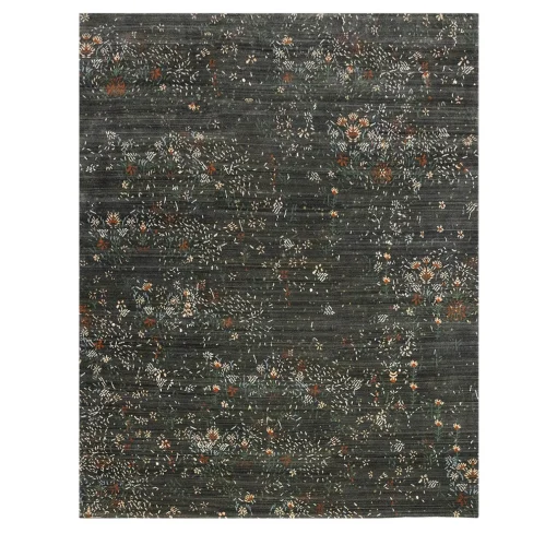 Amini Tappeto Giardino Dark in lana e viscosa di Carlotta Fortuna